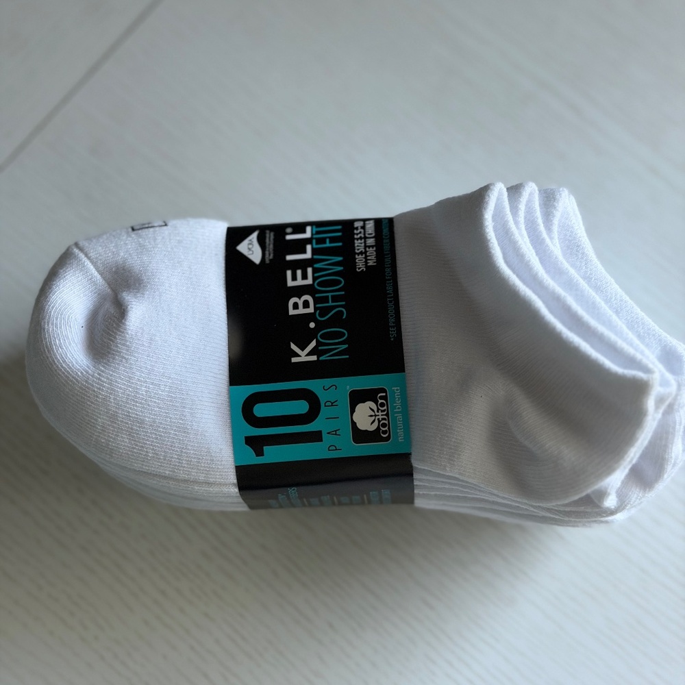 NWT 10 Pair Women’s K. Bell No-Show Fit Socks